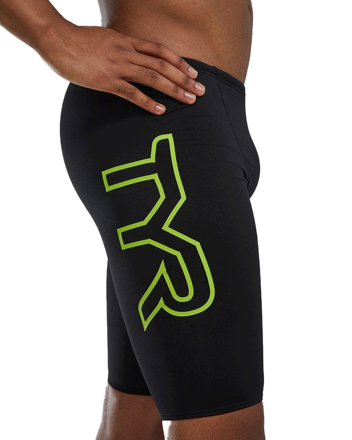 TYR DURAFAST ELITE® MEN'S LARGE LOGO JAMMER SWIMSUIT - SOLID