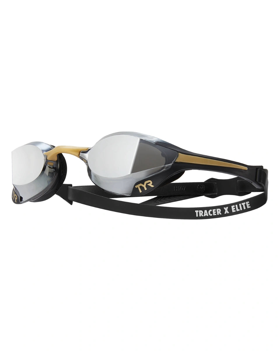 TYR ADULT TRACER-X ELITE MIRRORED/SMOKE RACING GOGGLES