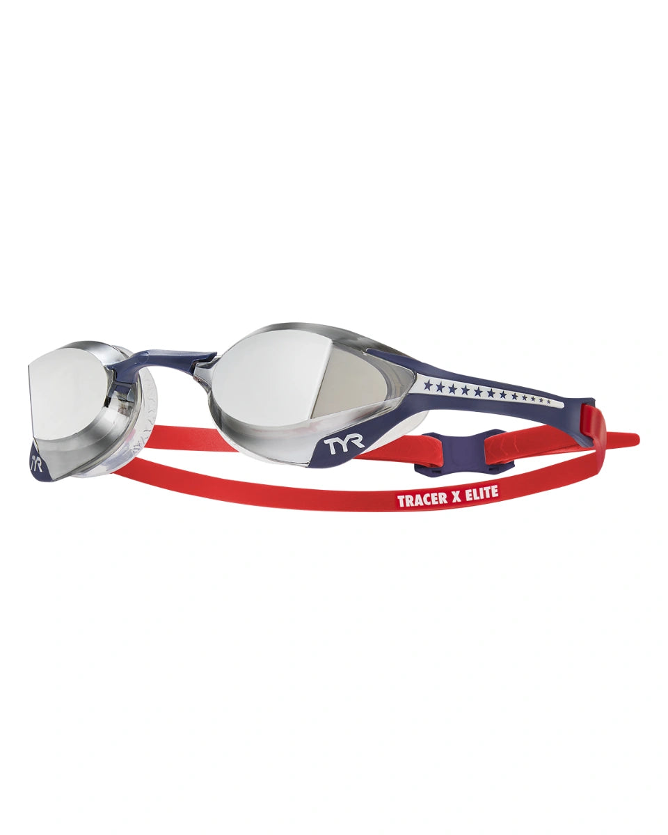 TYR ADULT TRACER-X ELITE MIRRORED/SMOKE RACING GOGGLES