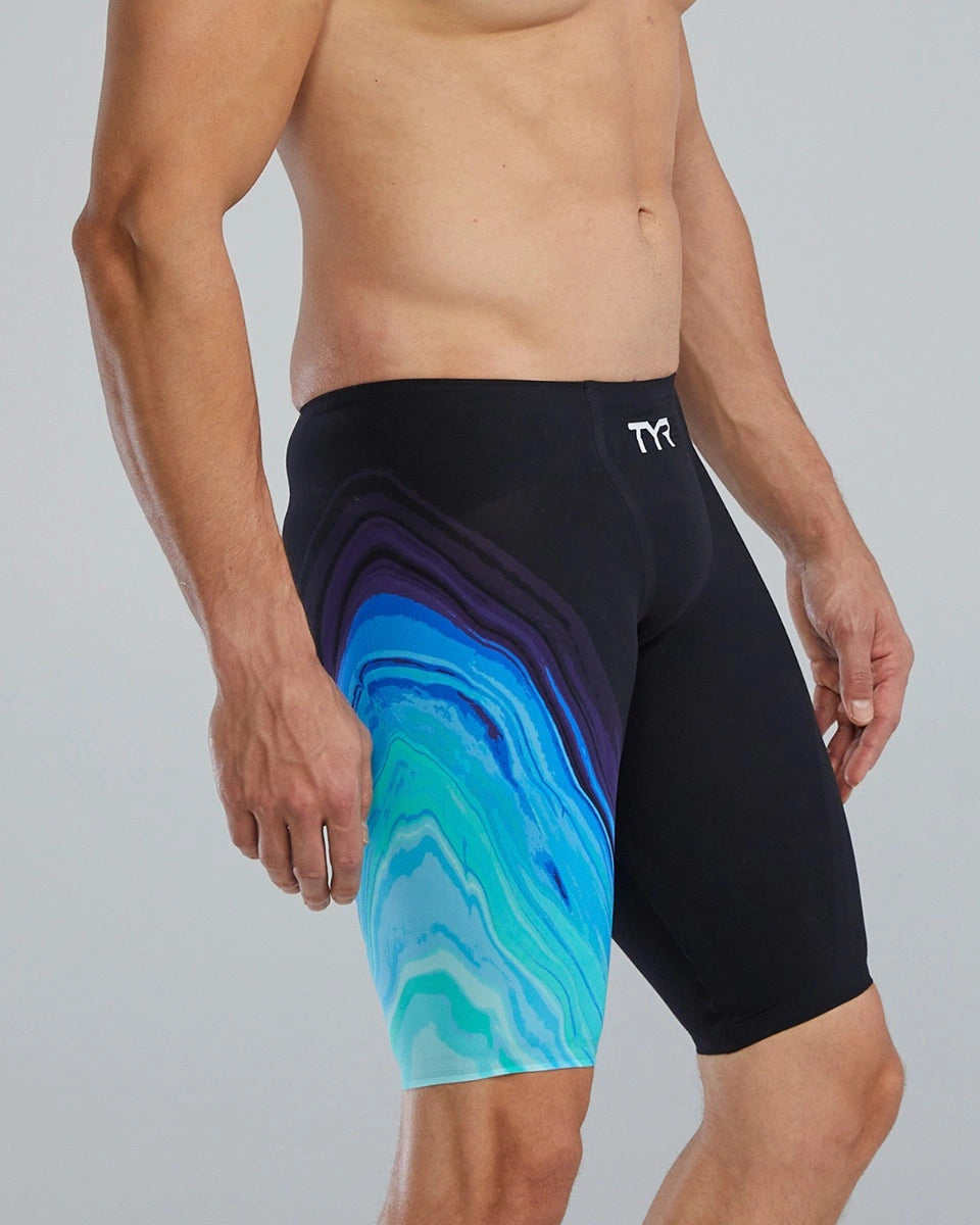 MEN'S LOW WAIST JAMMER - AQUA/TURQ