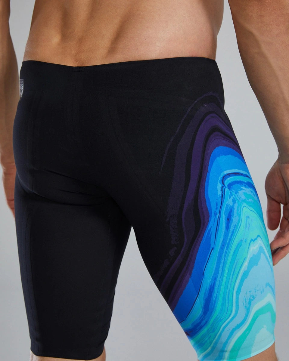 MEN'S LOW WAIST JAMMER - AQUA/TURQ