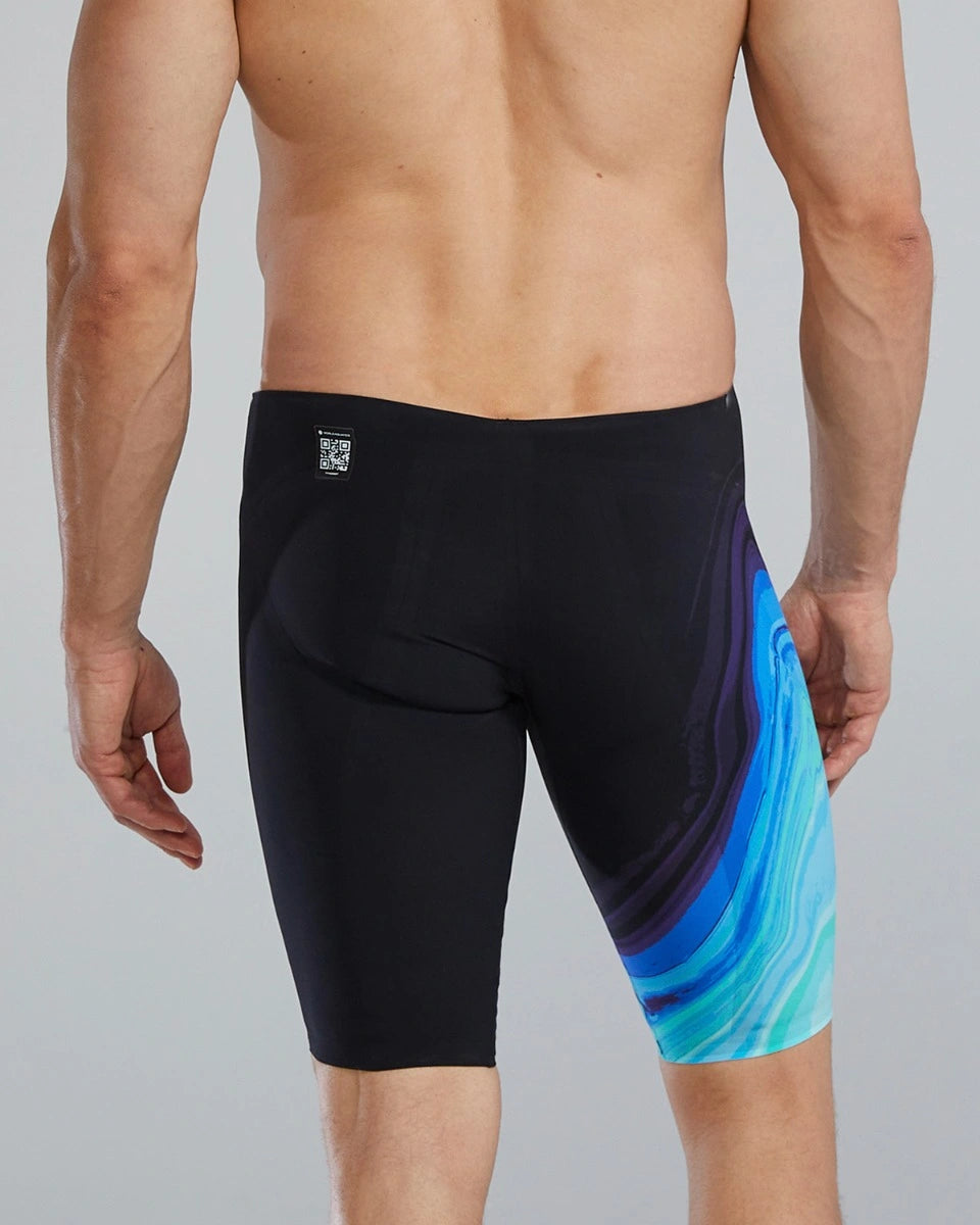 MEN'S LOW WAIST JAMMER - AQUA/TURQ